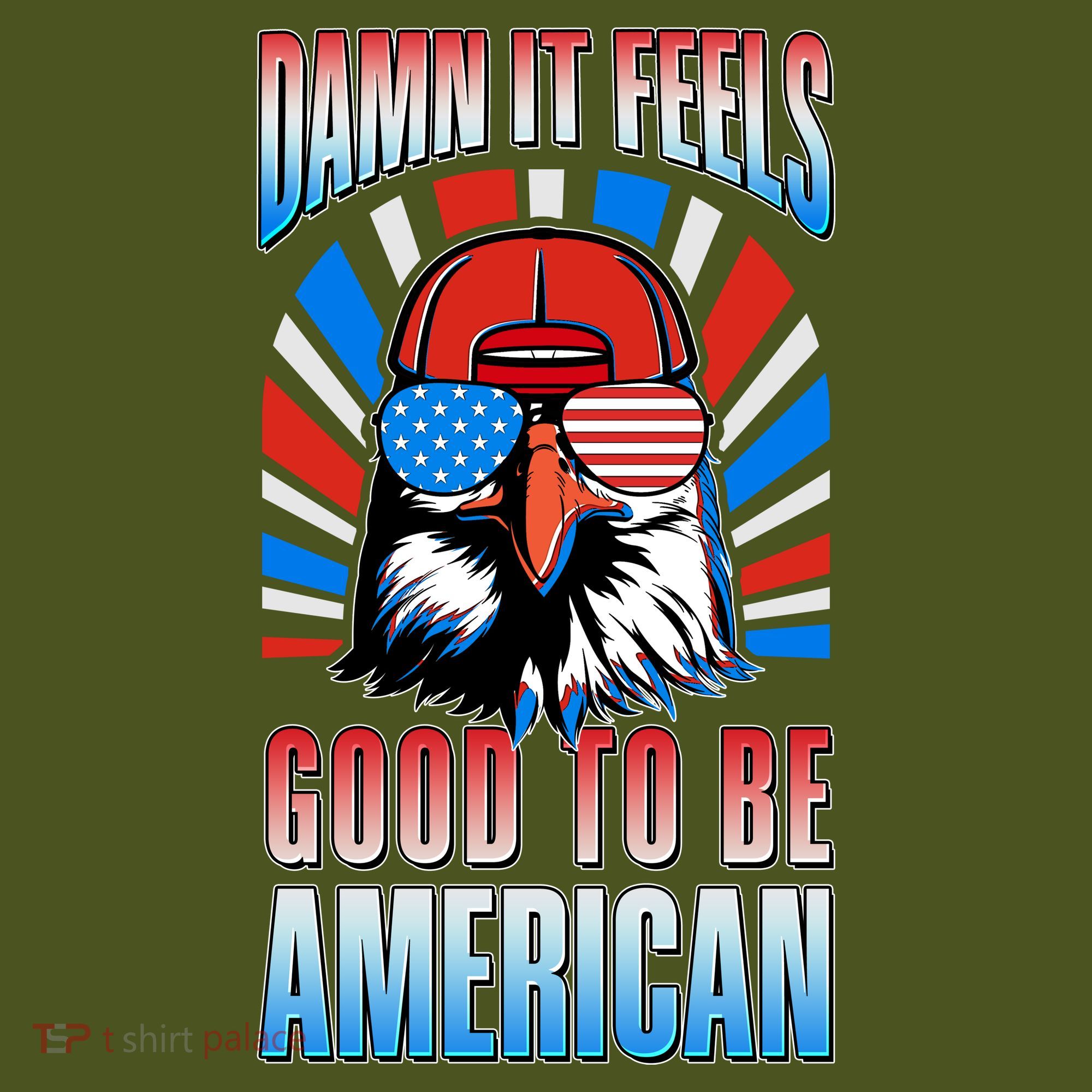 Funny Damn It Feels Good To Be American Eagle 4th Of July Long Sleeve Shirt