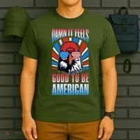 Funny Damn It Feels Good To Be American Eagle 4th Of July T-Shirt thumb 6