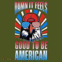 Funny Damn It Feels Good To Be American Eagle 4th Of July T-Shirt thumb 7