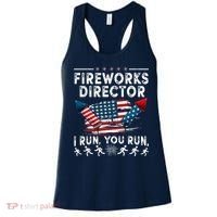 Fireworks Director I Run You Run Flag Funny 4th Of July Women's Tank Top thumb 0