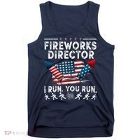 Fireworks Director I Run You Run Flag Funny 4th Of July Tank Top thumb 0