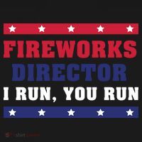 Fireworks Director I Run You Run | 4th Of July Coaster thumb 2