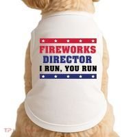Fireworks Director I Run You Run | 4th Of July Doggie Tank thumb 0