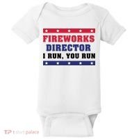 Fireworks Director I Run You Run | 4th Of July Baby Bodysuit thumb 0