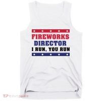 Fireworks Director I Run You Run | 4th Of July Tank Top thumb 0