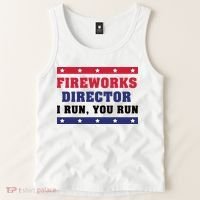 Fireworks Director I Run You Run | 4th Of July Tank Top thumb 2