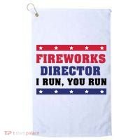 Fireworks Director I Run You Run | 4th Of July Golf Towel thumb 0
