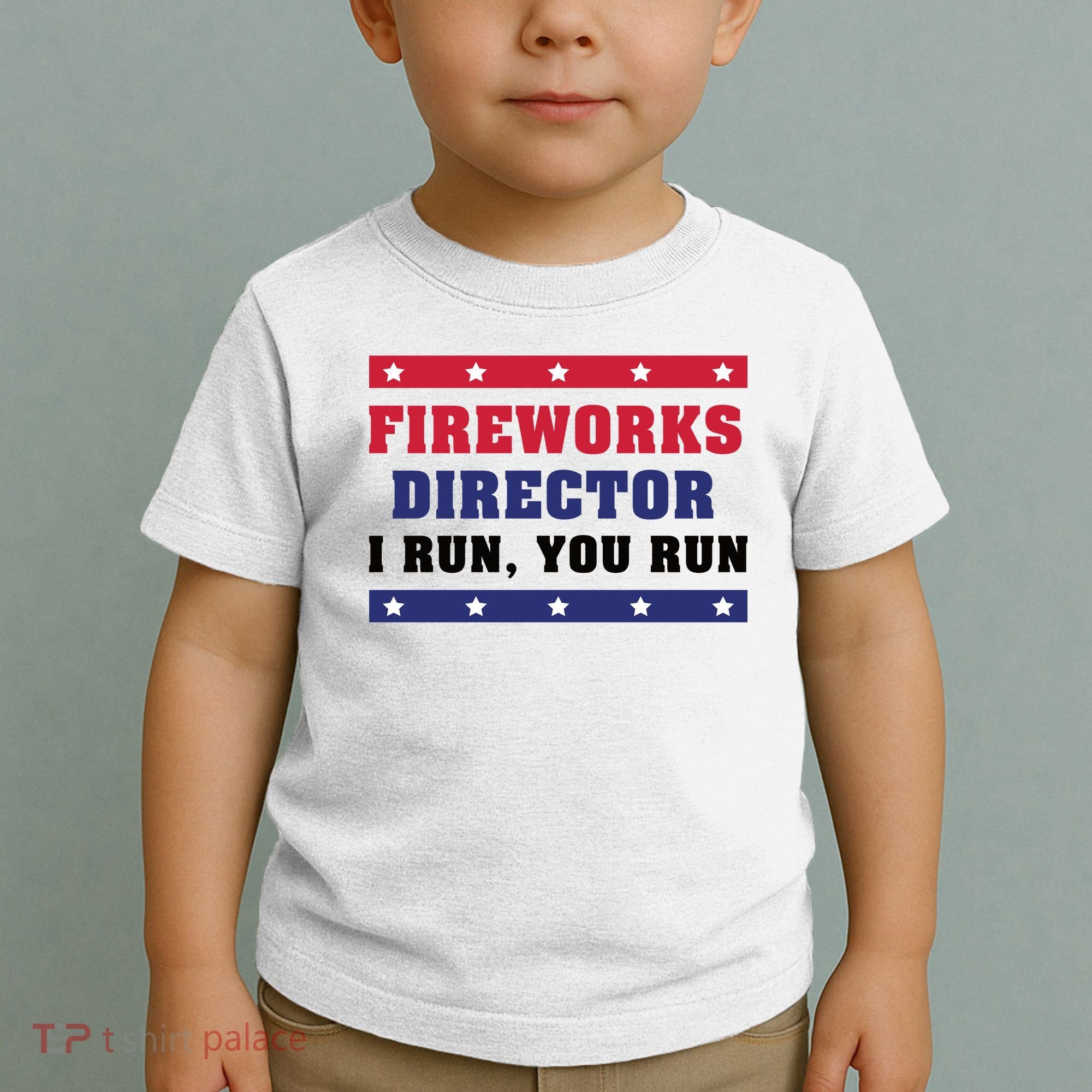 Fireworks Director I Run You Run | 4th Of July Toddler T-Shirt