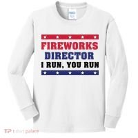 Fireworks Director I Run You Run | 4th Of July Kids Long Sleeve Shirt thumb 0