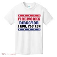Fireworks Director I Run You Run | 4th Of July Kids T-Shirt thumb 0