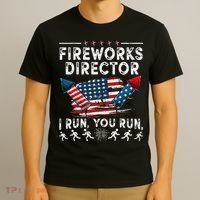 Fireworks Director I Run You Run Flag Funny 4th Of July T-Shirt thumb 3