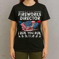 Fireworks Director I Run You Run Flag Funny 4th Of July T-Shirt thumb 4