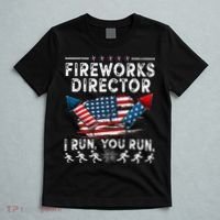 Fireworks Director I Run You Run Flag Funny 4th Of July T-Shirt thumb 5