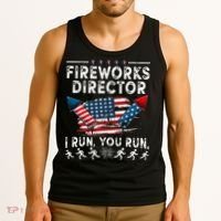 Fireworks Director I Run You Run Flag Funny 4th Of July Tank Top thumb 3