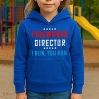 Fireworks Director If I Run You Run Kids Hoodie thumb 3