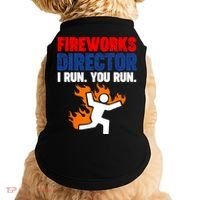 Fireworks Director I Run You Run Doggie Tank thumb 0