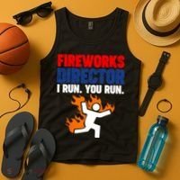 Fireworks Director I Run You Run Tank Top thumb 4