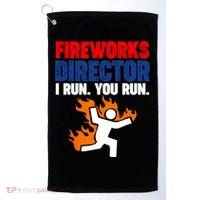 Fireworks Director I Run You Run Golf Towel thumb 0