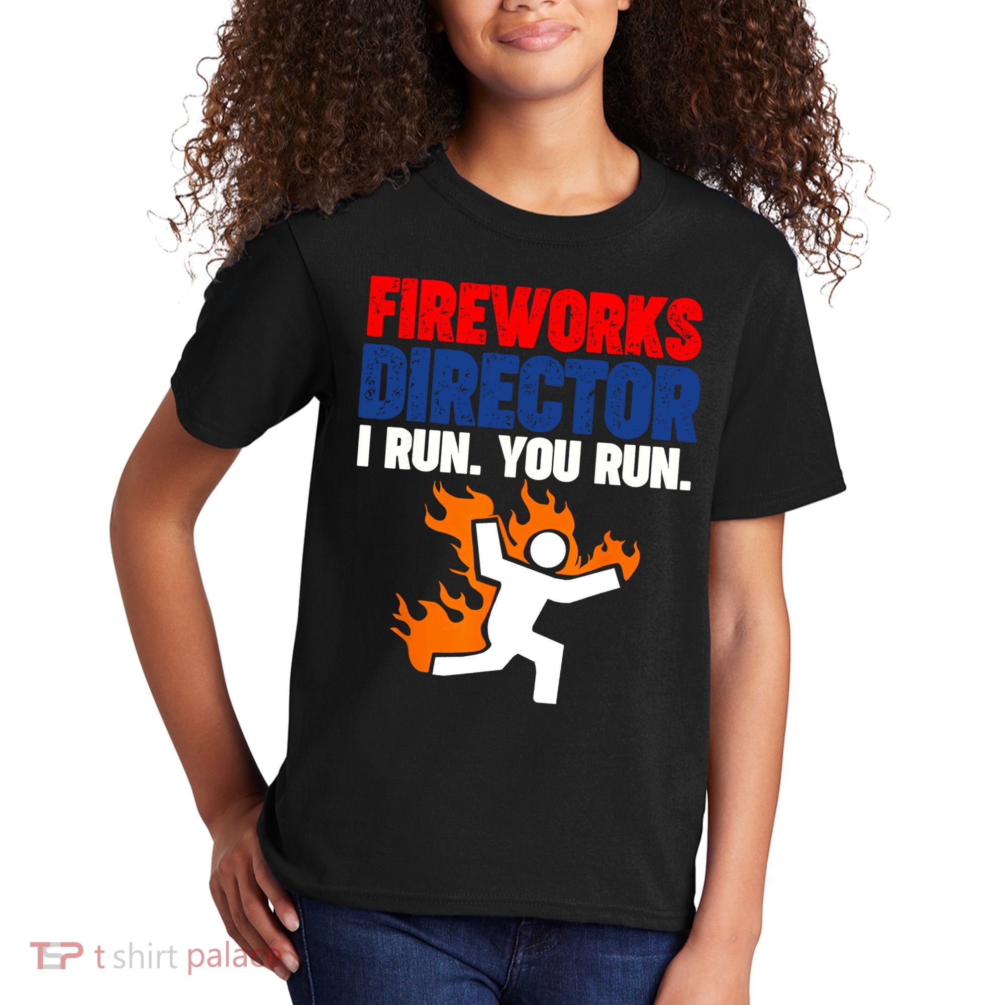 Fireworks Director I Run You Run Kids T-Shirt
