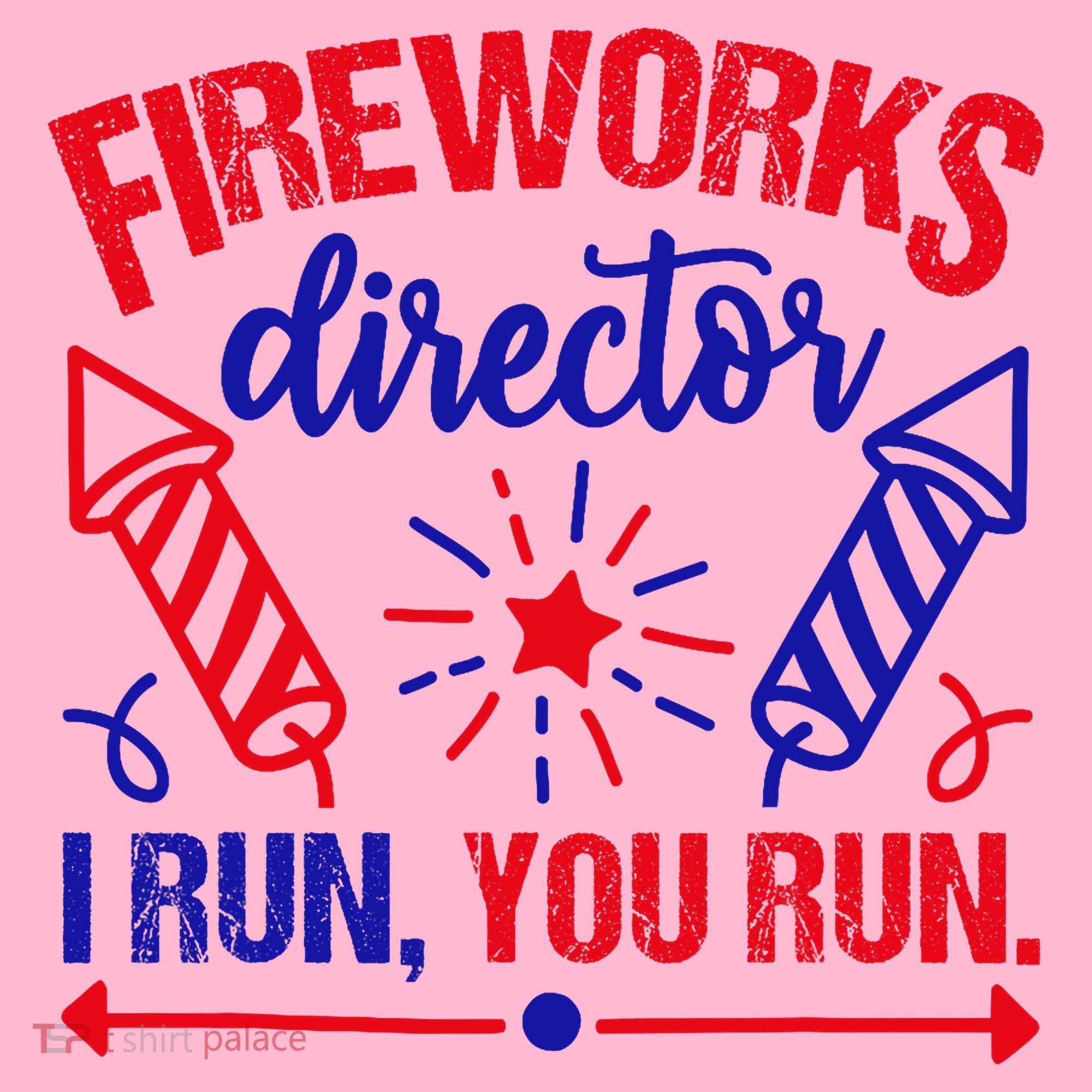 Fireworks Director I Run You Run 4th Of July Usa Coaster