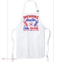 Fireworks Director I Run You Run 4th Of July Usa Apron thumb 0