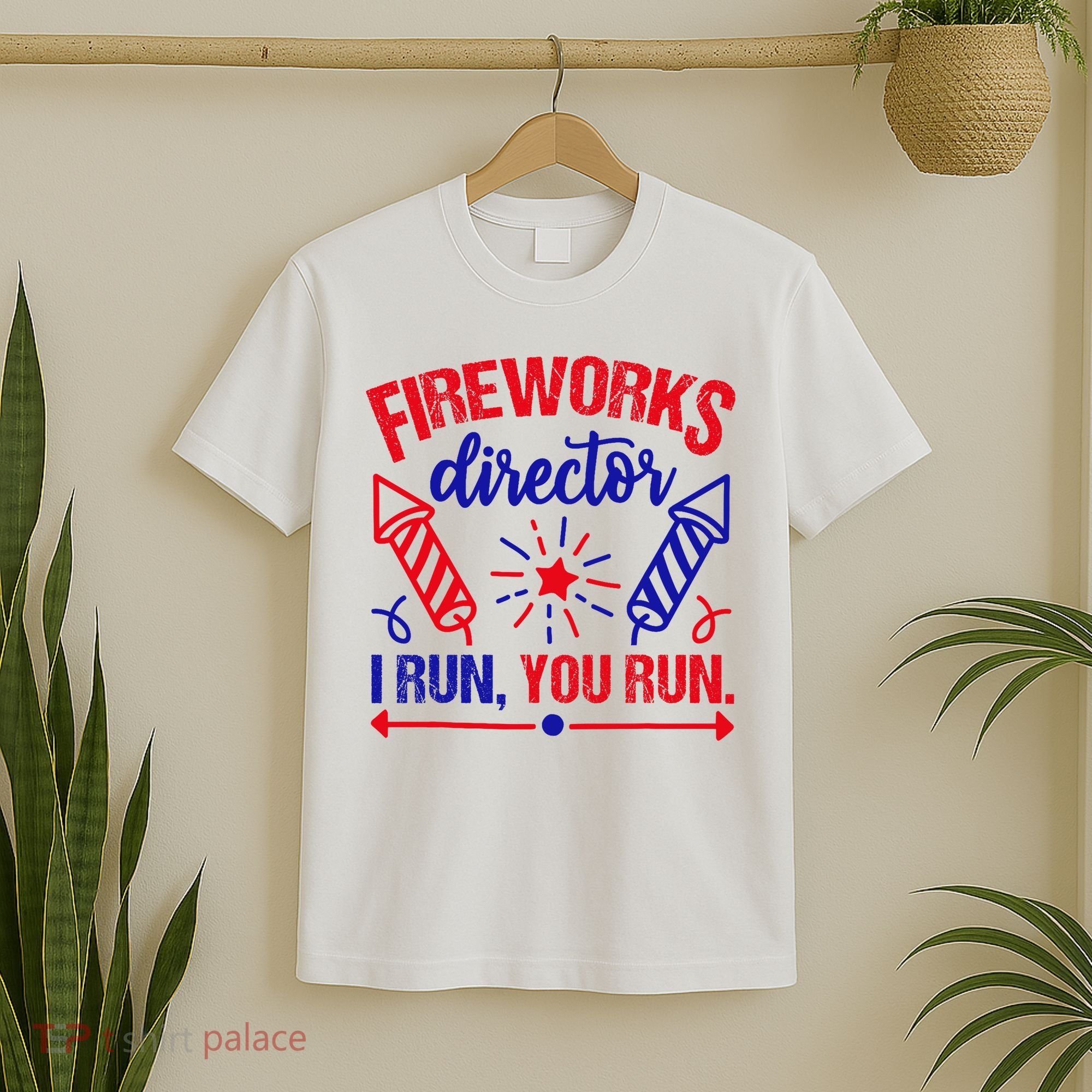 Fireworks Director I Run You Run 4th Of July Usa T-Shirt