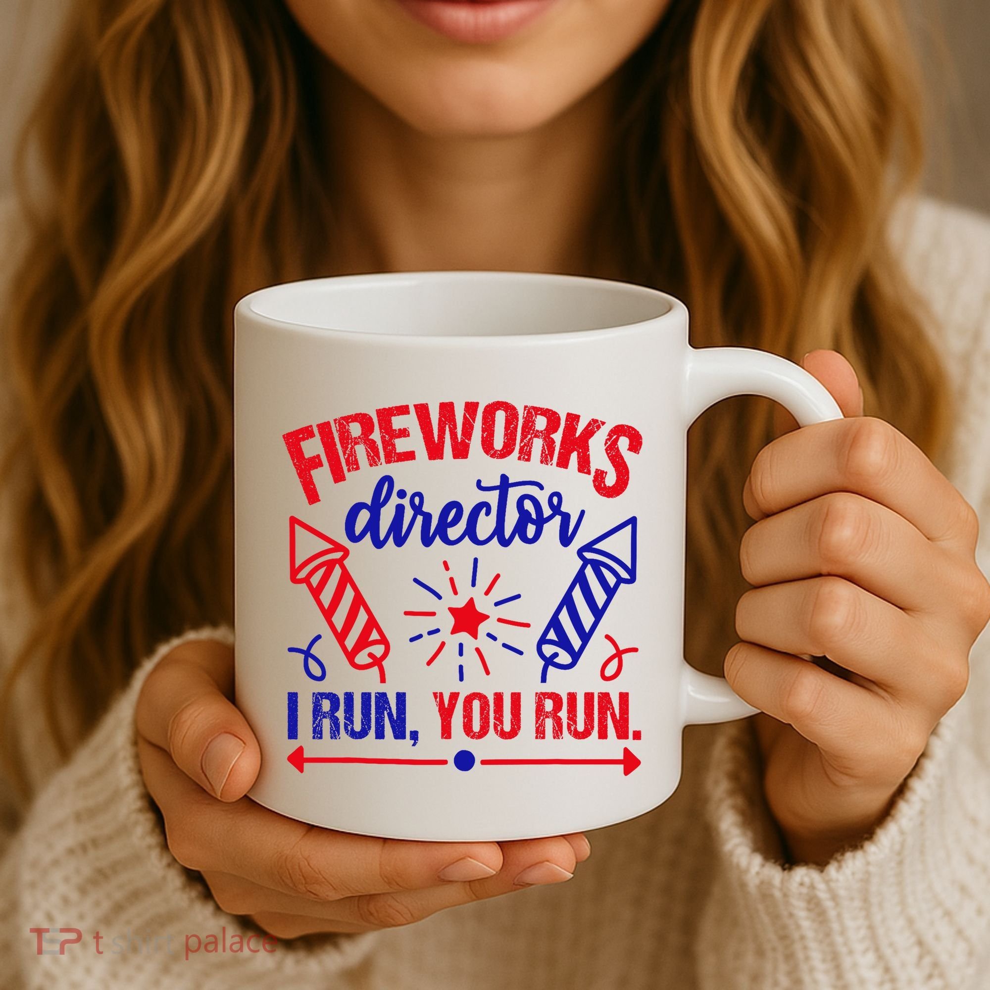 Fireworks Director I Run You Run 4th Of July Usa Coffee Mug