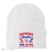 Fireworks Director I Run You Run 4th Of July Usa Beanie thumb 0
