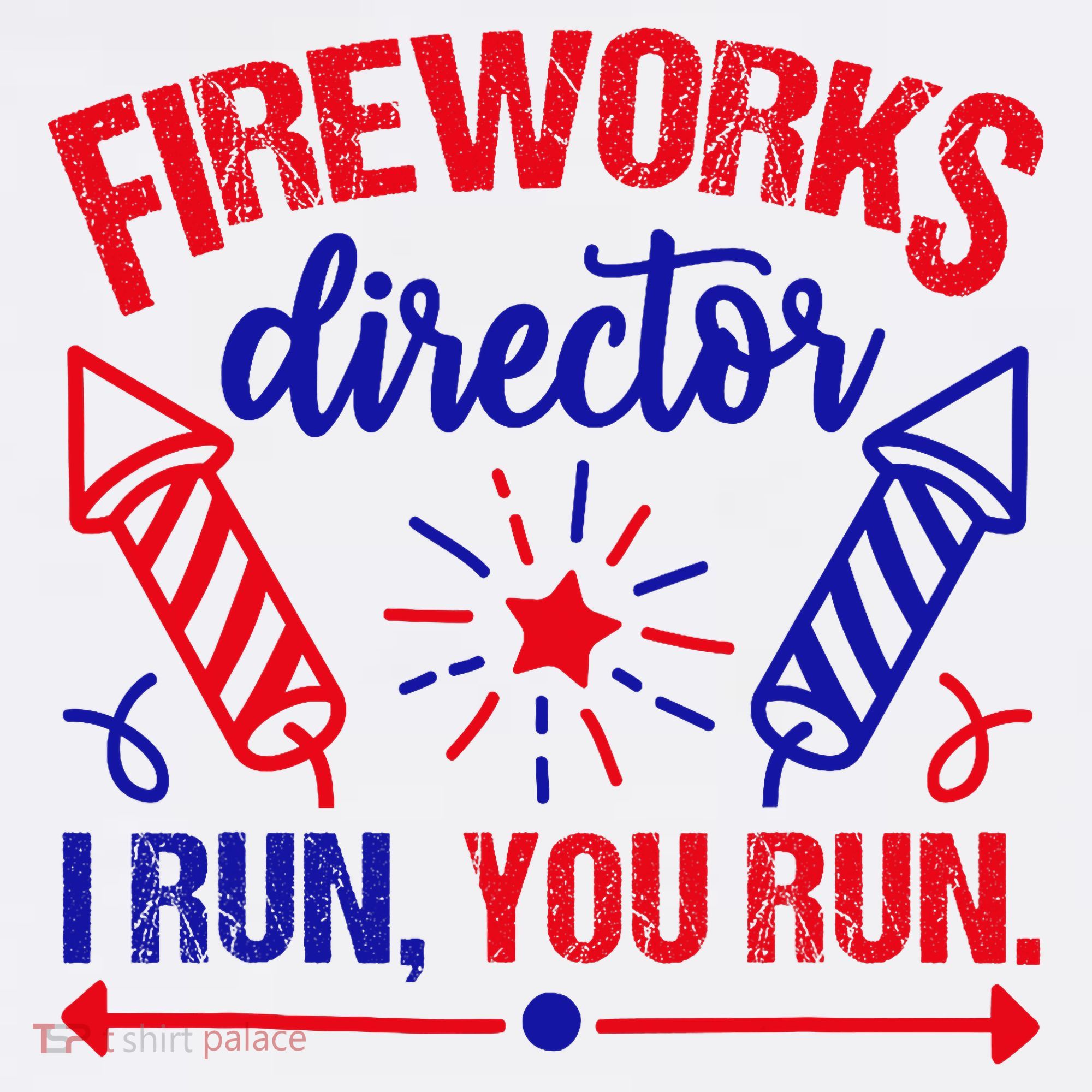 Fireworks Director I Run You Run 4th Of July Usa Toddler T-Shirt