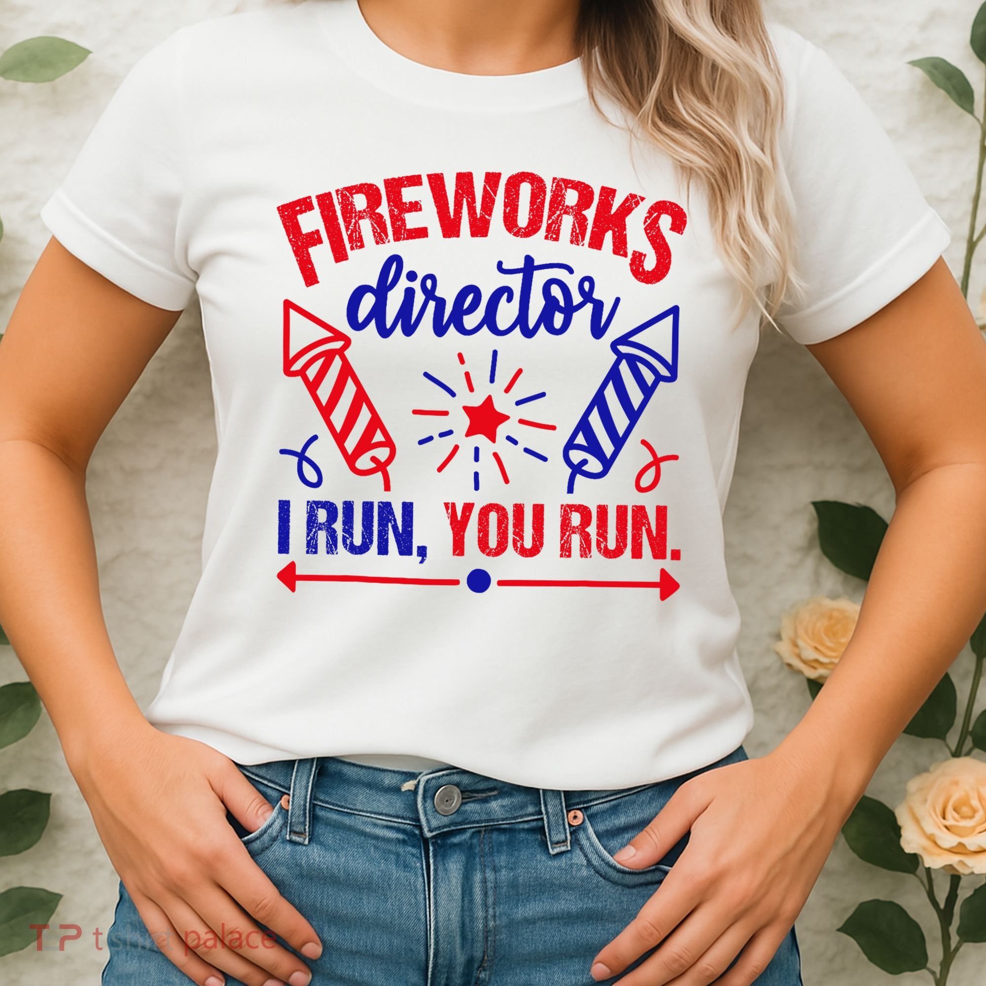 Fireworks Director I Run You Run 4th Of July Usa Women's T-Shirt