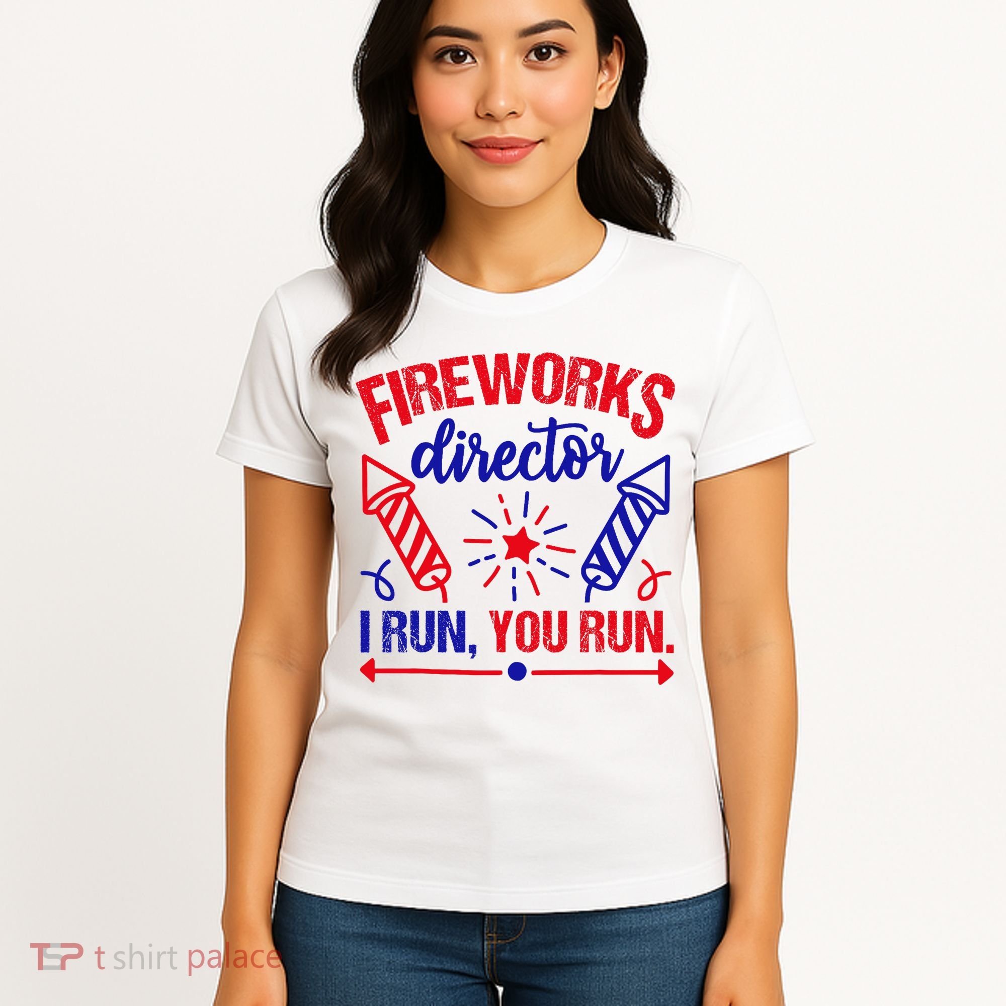 Fireworks Director I Run You Run 4th Of July Usa Women's T-Shirt