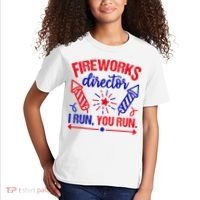 Fireworks Director I Run You Run 4th Of July Usa Kids T-Shirt thumb 2