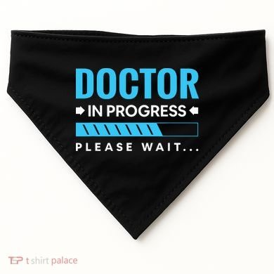 Funny Doctor In Progress Medical Students USA-Made Doggie Bandana