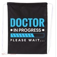 Funny Doctor In Progress Medical Students Drawstring Bag thumb 0