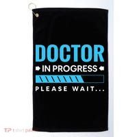 Funny Doctor In Progress Medical Students Golf Towel thumb 0
