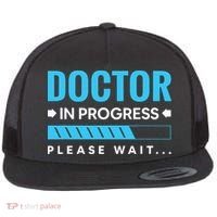 Funny Doctor In Progress Medical Students Flat Bill Trucker Hat thumb 0