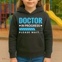 Funny Doctor In Progress Medical Students Kids Hoodie thumb 3