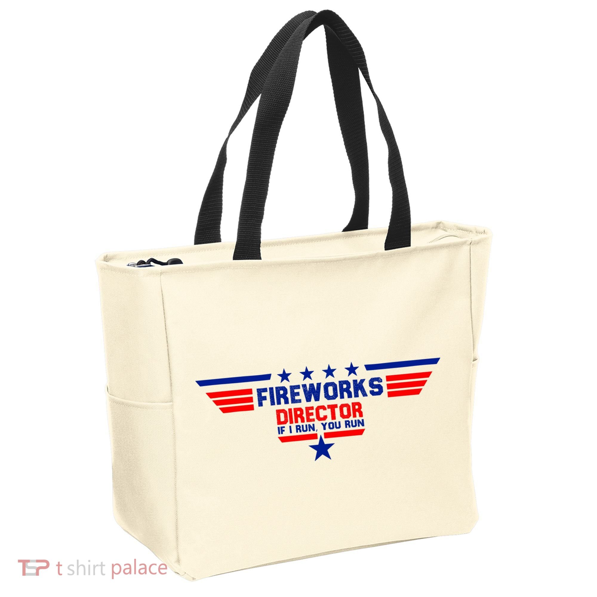 Fireworks Director If I Run You Run Tote Bag