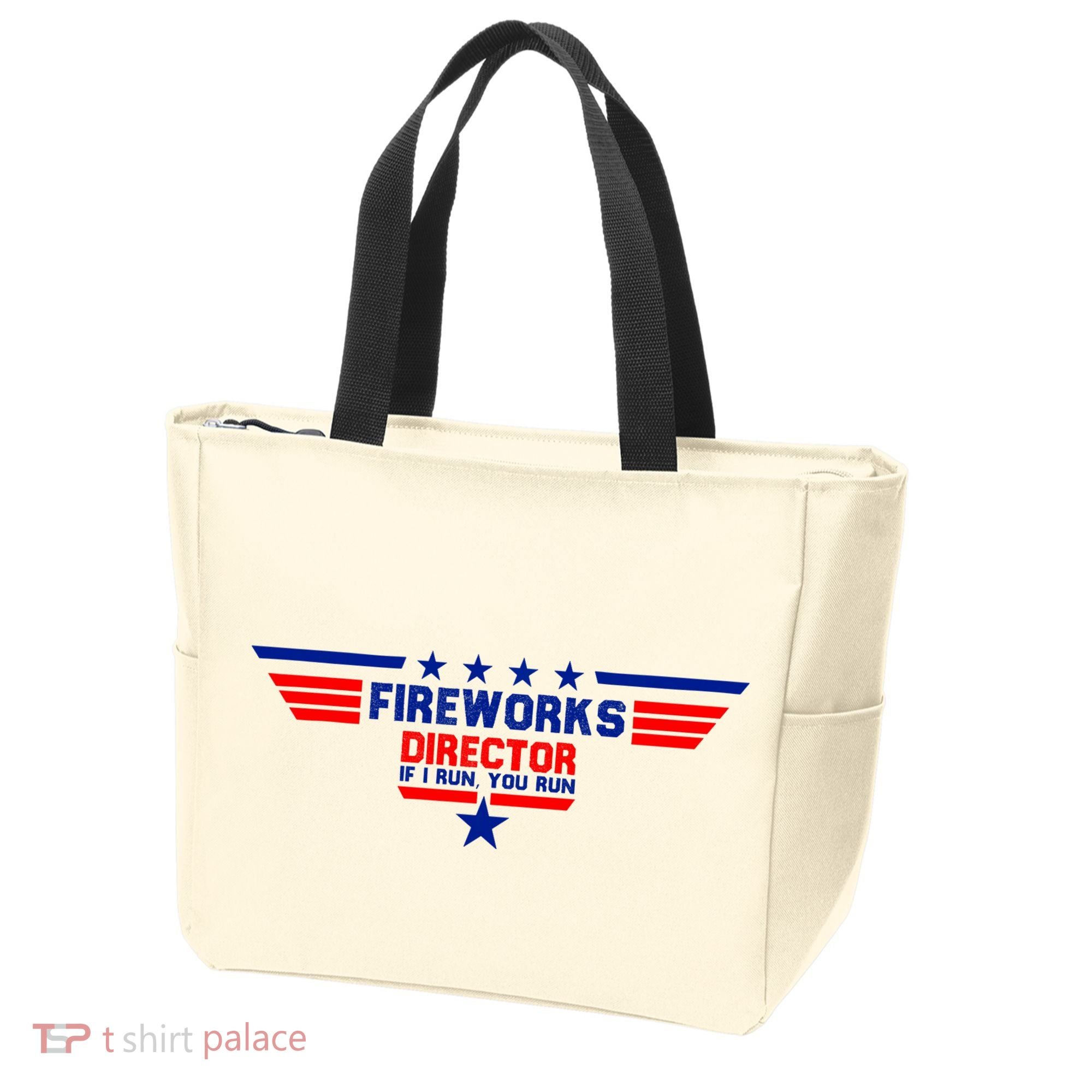 Fireworks Director If I Run You Run Tote Bag