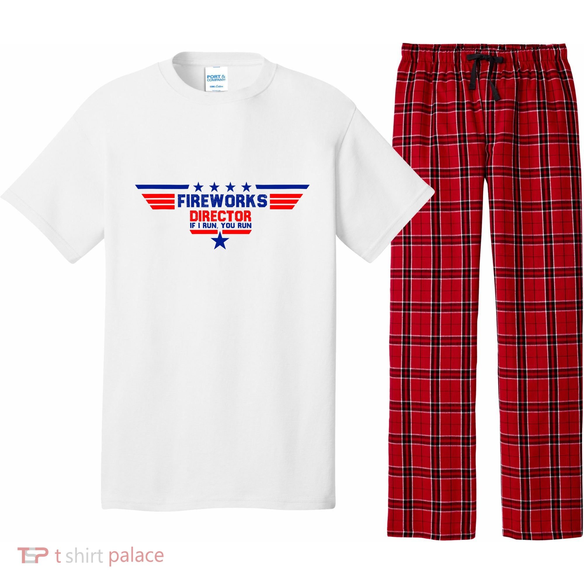Fireworks Director If I Run You Run Pajama Set