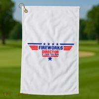 Fireworks Director If I Run You Run Golf Towel thumb 1
