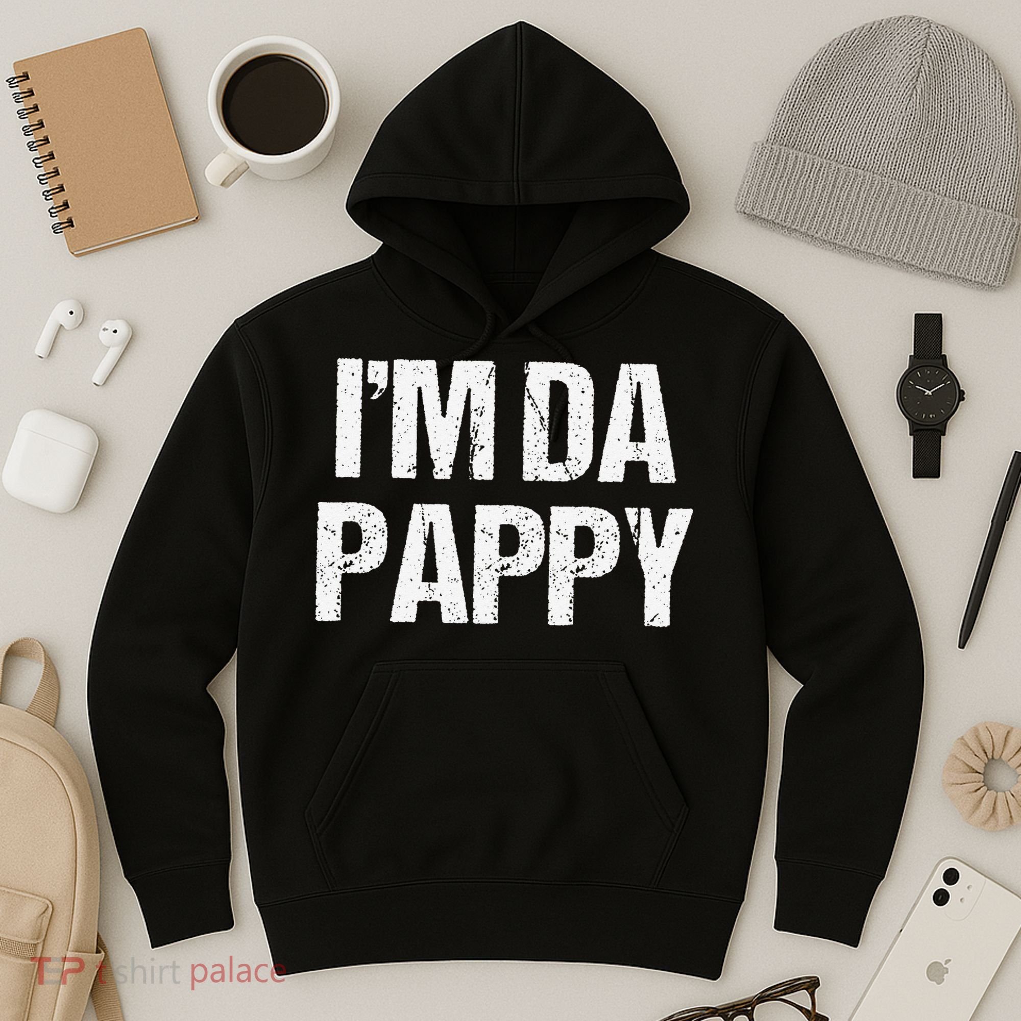 Fathers Day I'M Da Pappy Grandpappy Fathers Day Present Hoodie