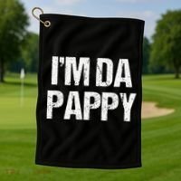 Fathers Day I'M Da Pappy Grandpappy Fathers Day Present Golf Towel thumb 1