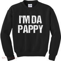 Fathers Day I'M Da Pappy Grandpappy Fathers Day Present Kids Sweatshirt thumb 0