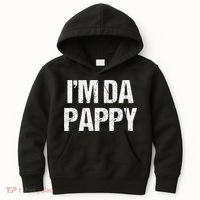 Fathers Day I'M Da Pappy Grandpappy Fathers Day Present Kids Hoodie thumb 0