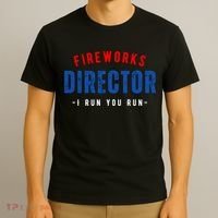 Fireworks Director If I Run You Run T-Shirt thumb 3