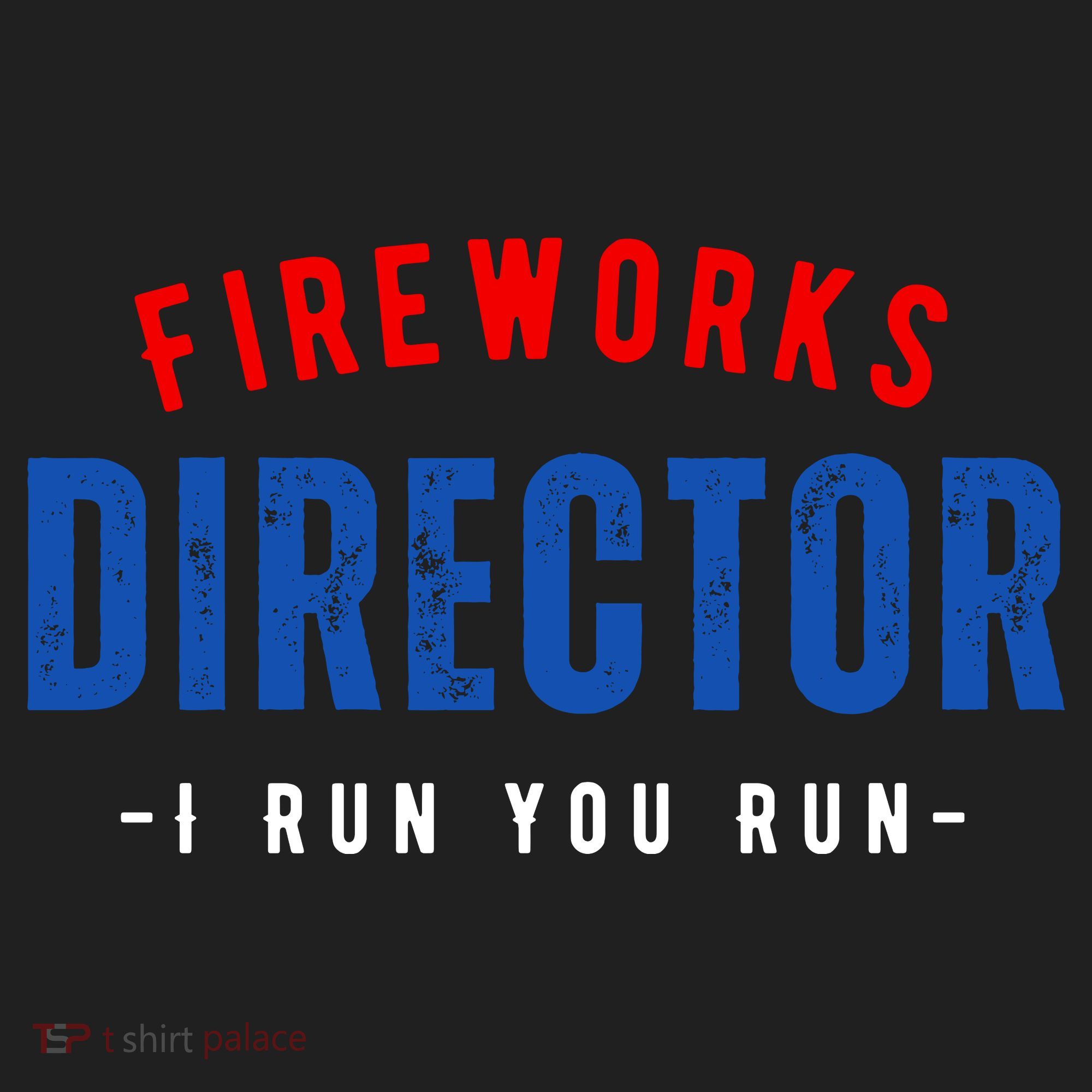 Fireworks Director If I Run You Run Golf Towel