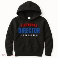 Fireworks Director If I Run You Run Kids Hoodie thumb 0