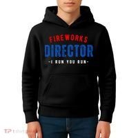 Fireworks Director If I Run You Run Kids Hoodie thumb 4