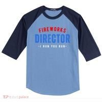 Fireworks Director If I Run You Run Raglan Baseball Sleeve Shirt thumb 0